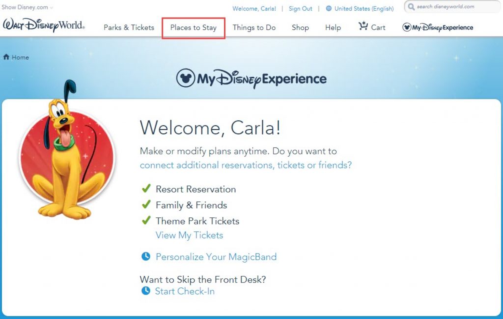 make disney world resort reservations