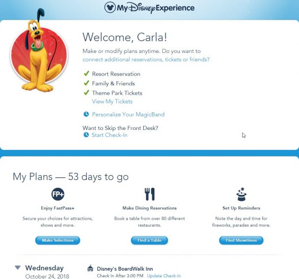 My Disney Experience Website 610x569 