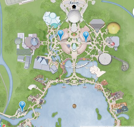 mission space epcot map