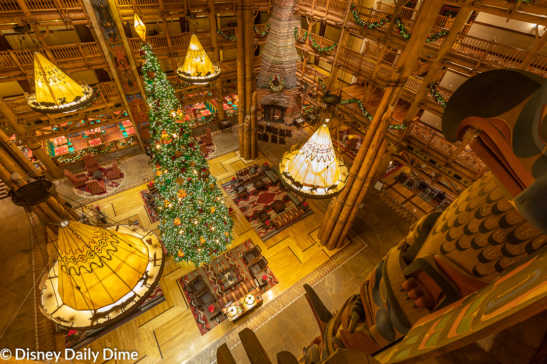 Disney's Wilderness Lodge at Christmas