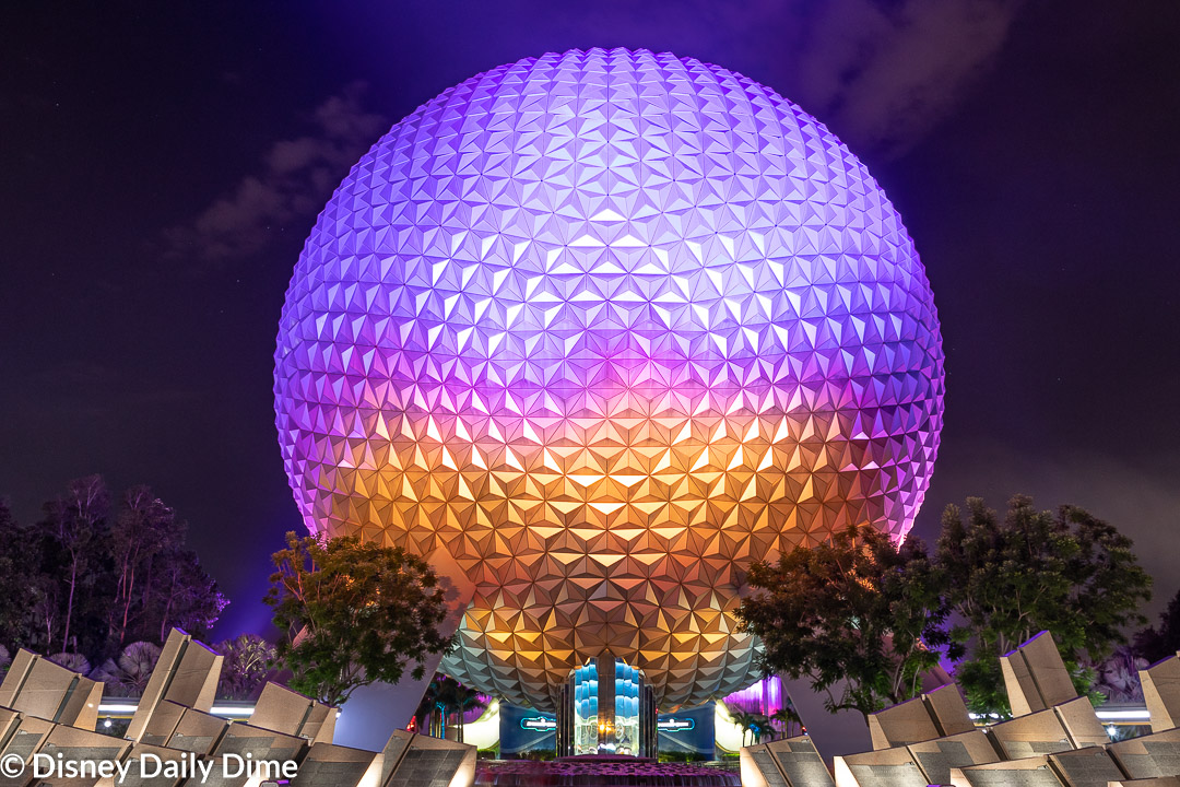 Picture of Spaceship Earth at Epcot.
