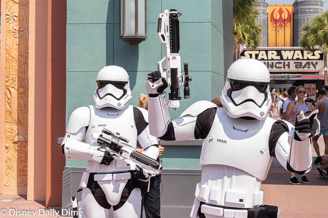 Stormtroopers won't sign autographes or generally pose for pictures.