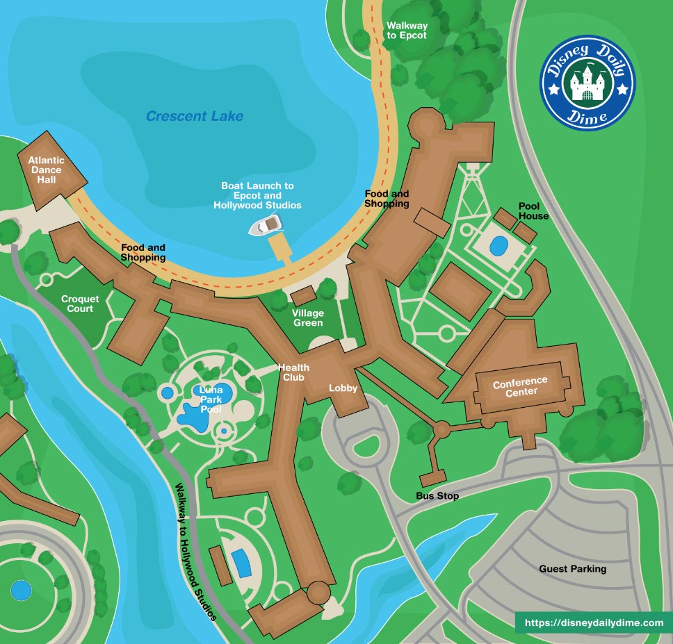 Map Of Disney Boardwalk Area Disney's Boardwalk Inn Review | Disney Daily Dime