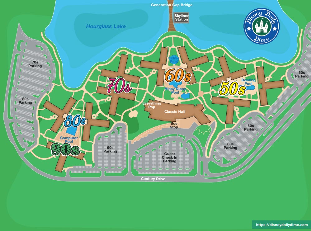 Pop Century Resort Map Room Numbers - Daryn Goldarina