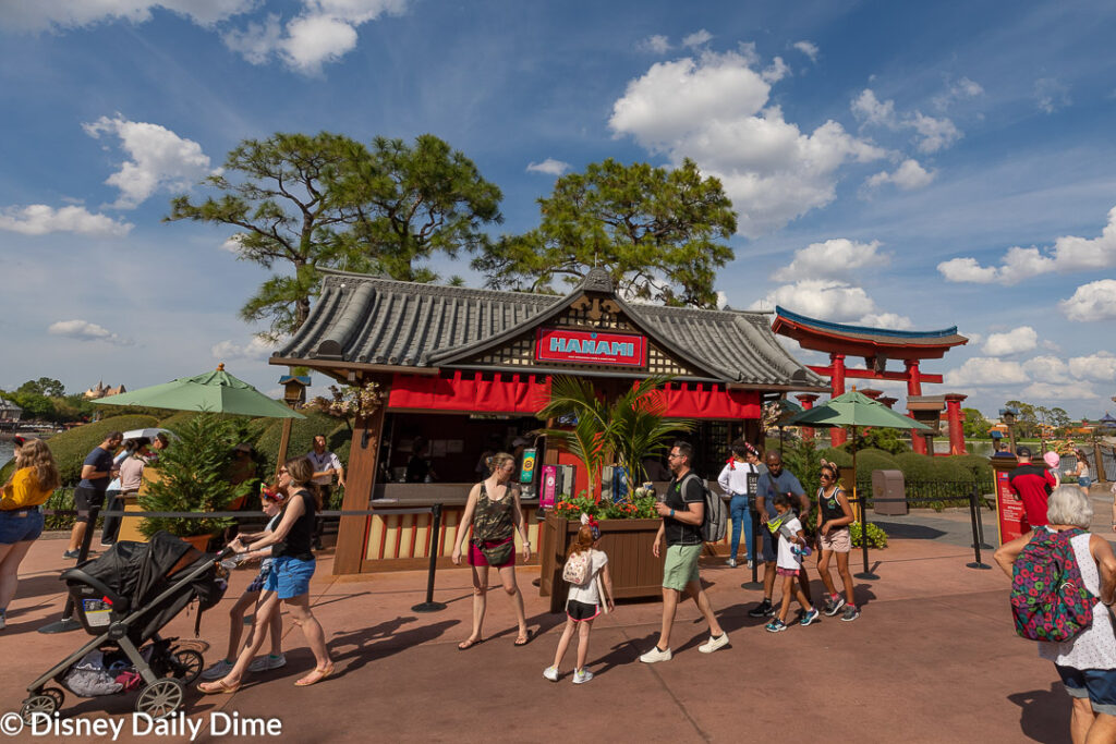 Hanami is based in the Japan pavilion at the Epcot Flower & Garden Festival.