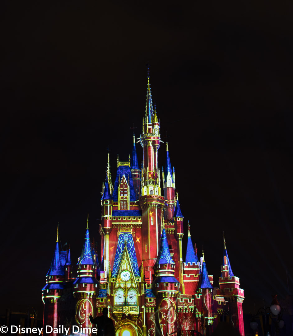 disney castle fireworks